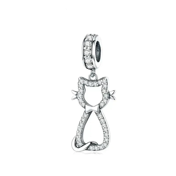 Charm Chat en argent - Maison Perle