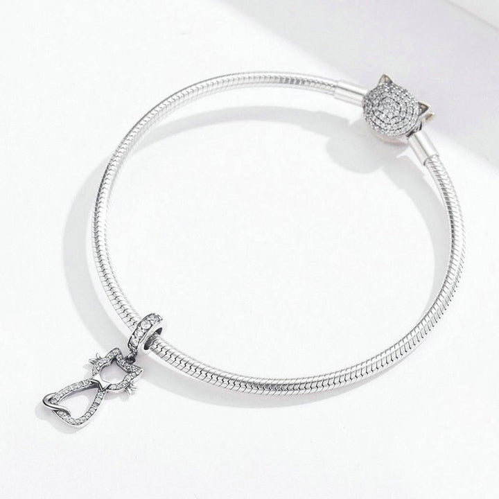 Charm Chat en argent - Maison Perle