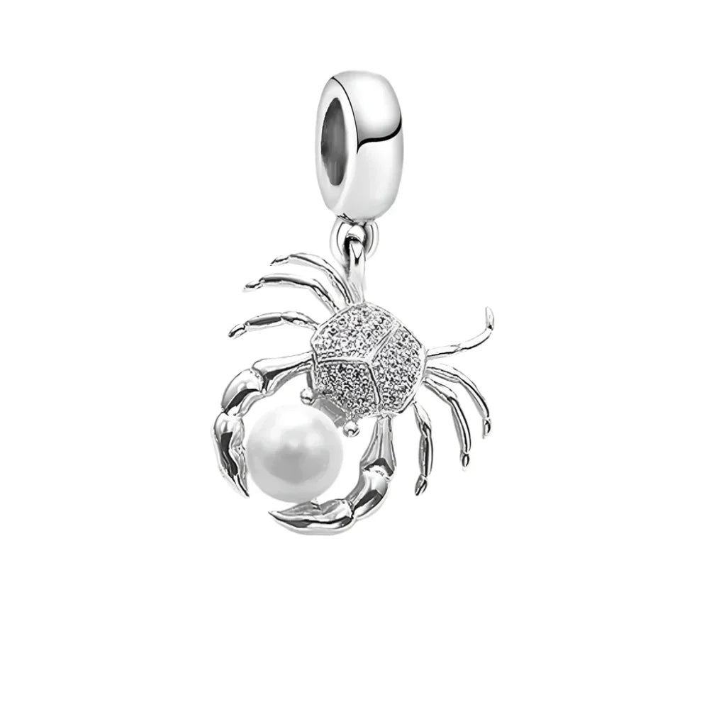 Charm Crabe en argent - Maison Perle