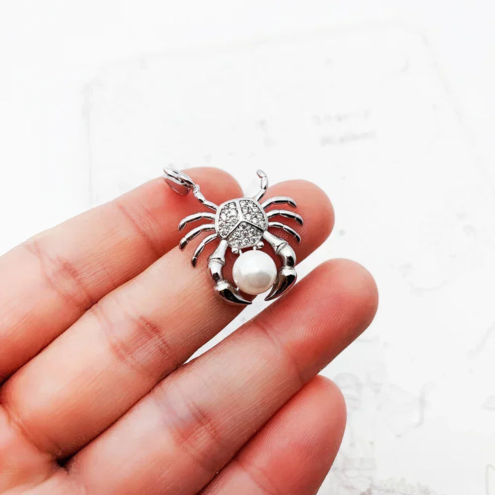 Charm Crabe en argent - Maison Perle