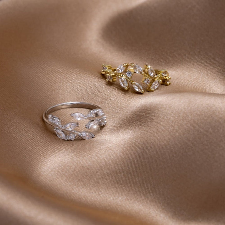 Bague argentée cristal