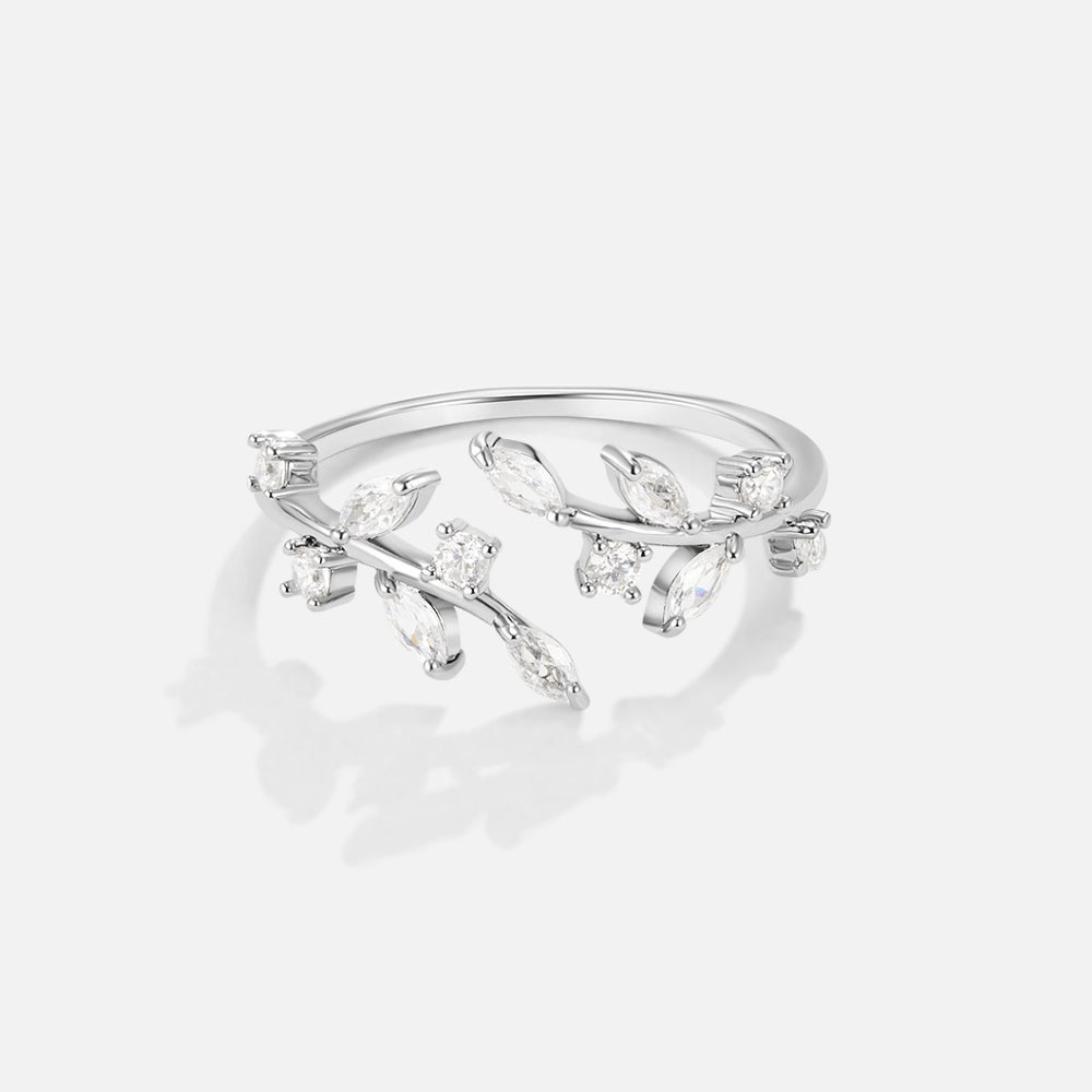 Bague argentée cristal