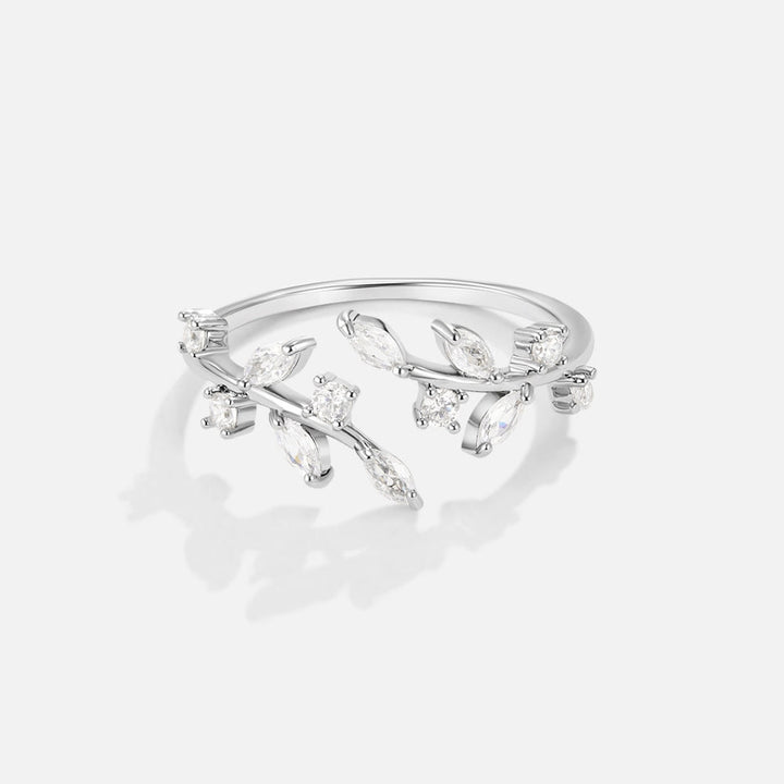 Bague argentée cristal
