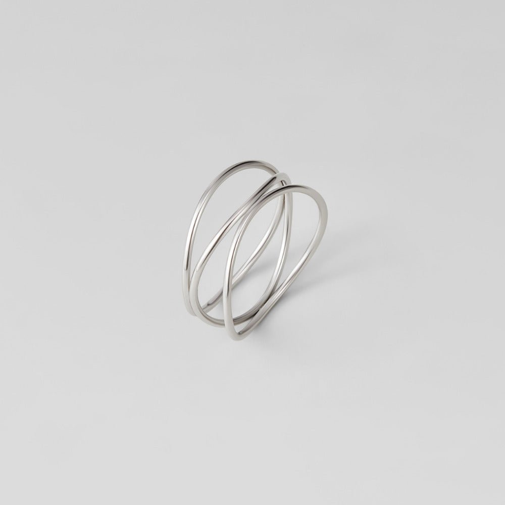 Bague argentée infini