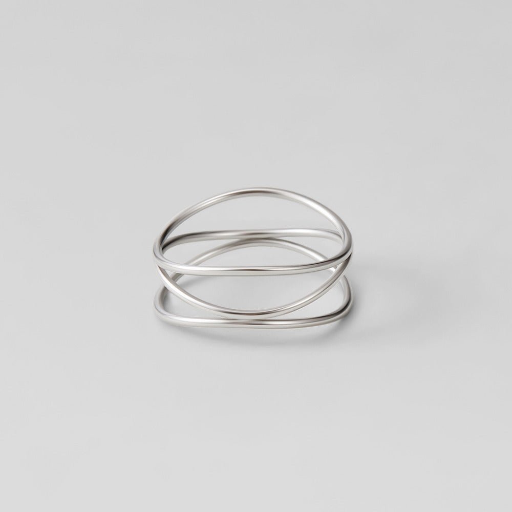 Bague argentée infini
