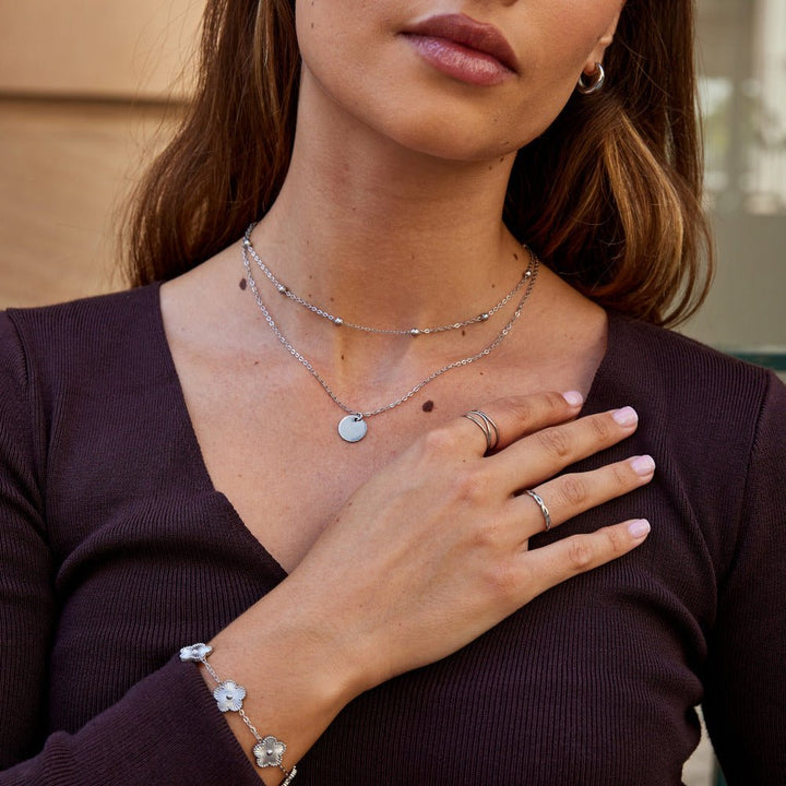 Bague argentée infini