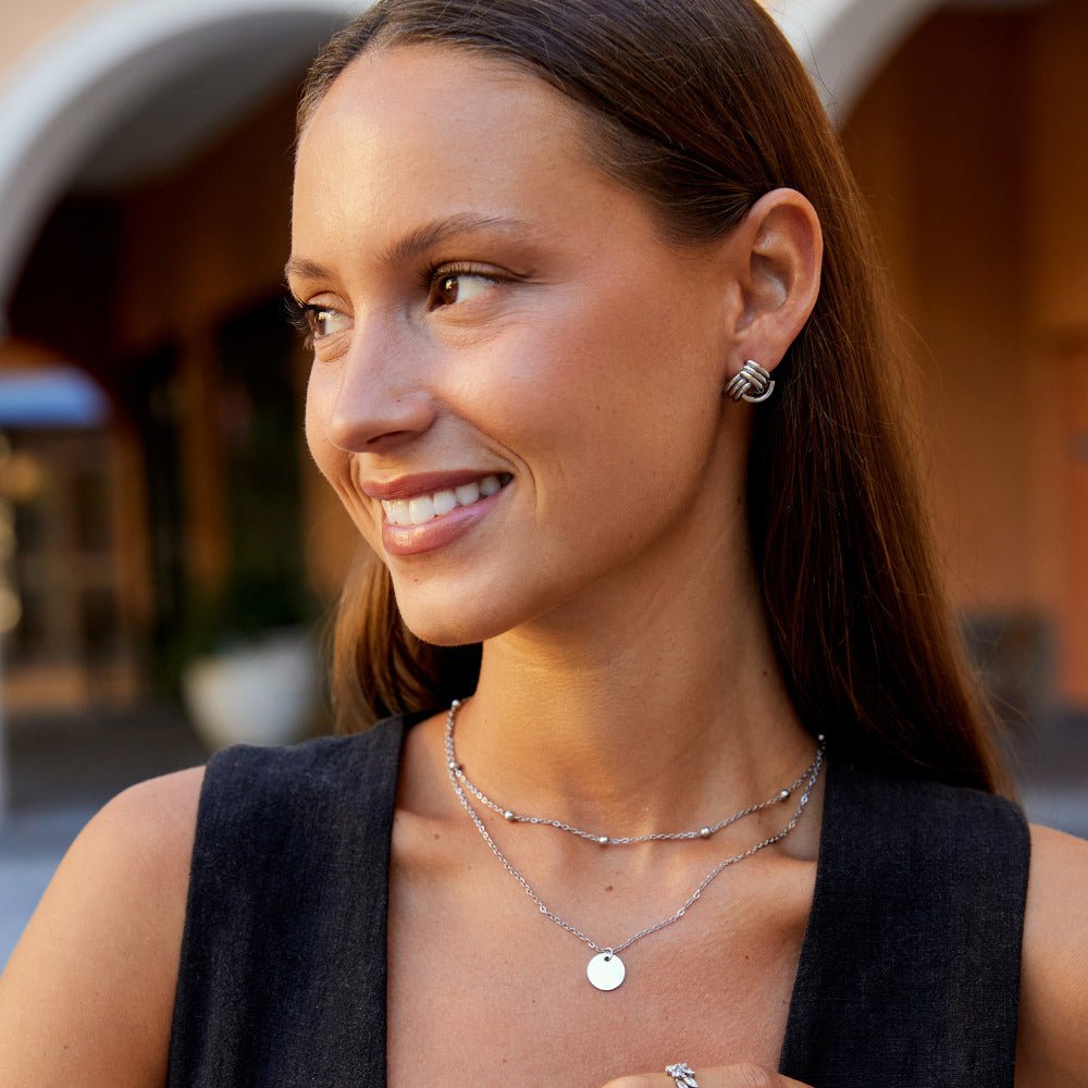 Boucles d’oreilles argentées Maxi torsadées