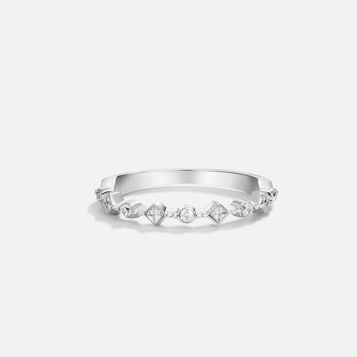 Bague argentée Milana cristal
