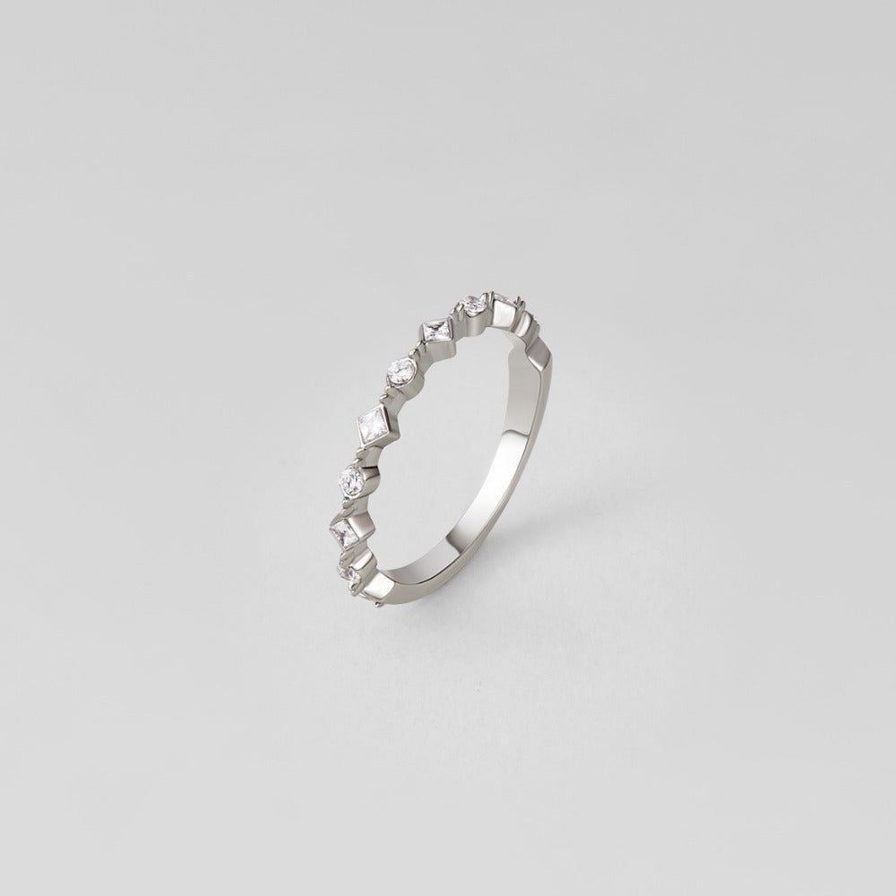 Bague argentée Milana cristal