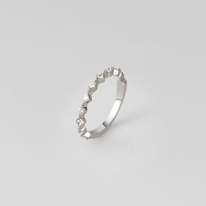 Bague argentée Milana cristal