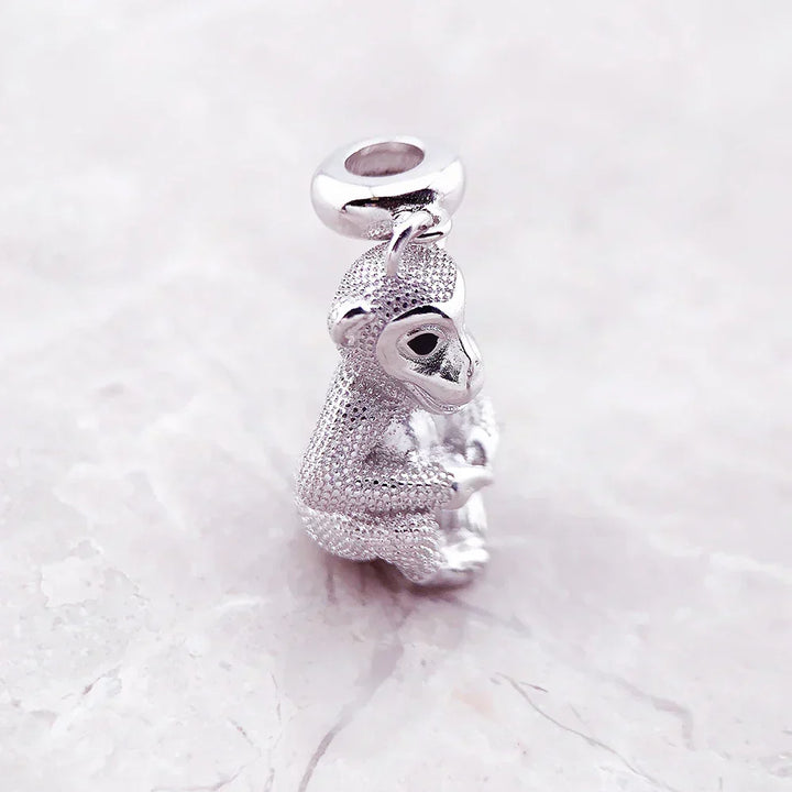 Charm Singe en argent - Maison Perle