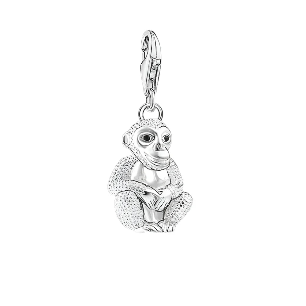 Charm Singe en argent - Maison Perle