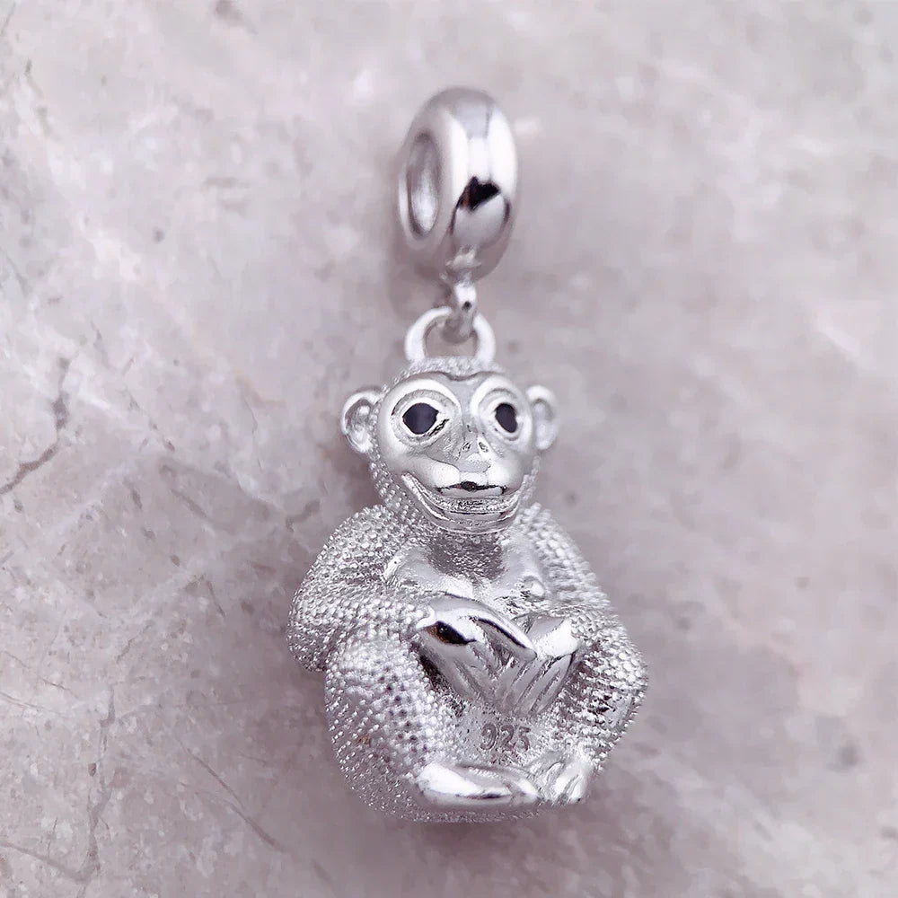 Charm Singe en argent - Maison Perle