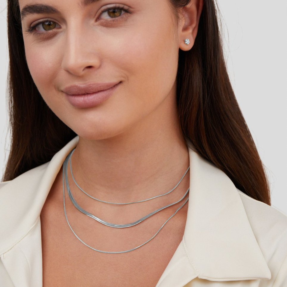Argenté Collier multirang
