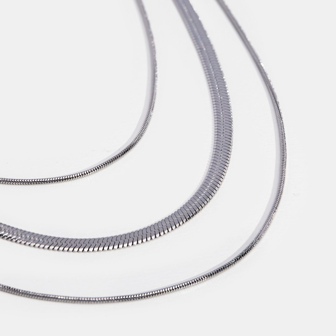 Argenté Collier multirang