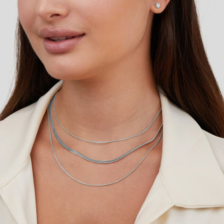Argenté Collier multirang