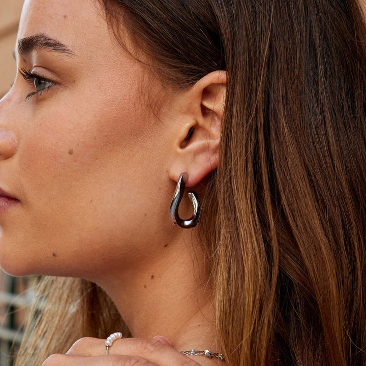 Boucles d’oreilles argentées Nevada
