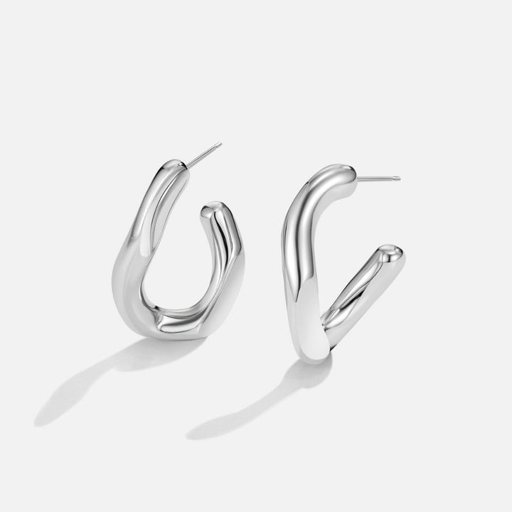 Boucles d’oreilles argentées Nevada