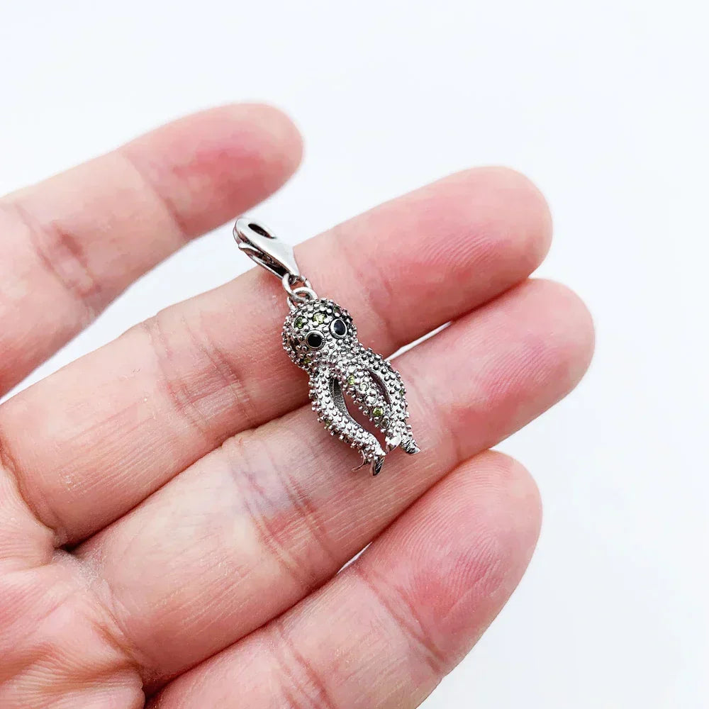 Charm Pieuvre en argent - Maison Perle