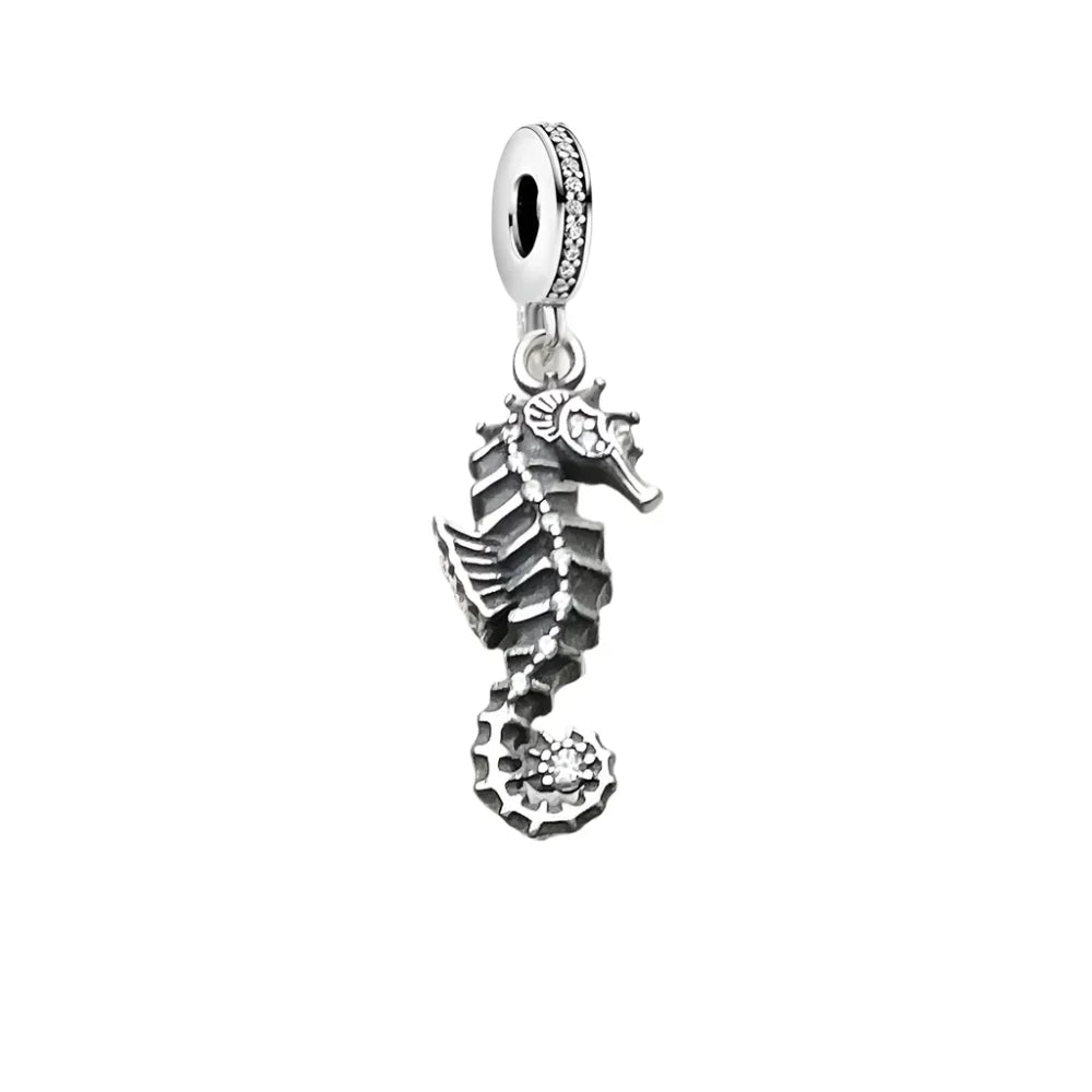 Charm Hippocampe en argent - Maison Perle