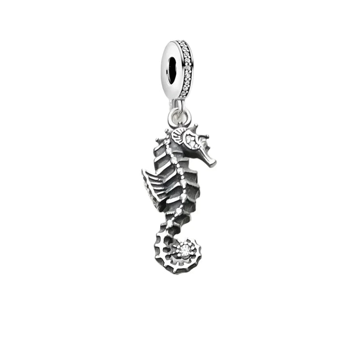 Charm Hippocampe en argent - Maison Perle