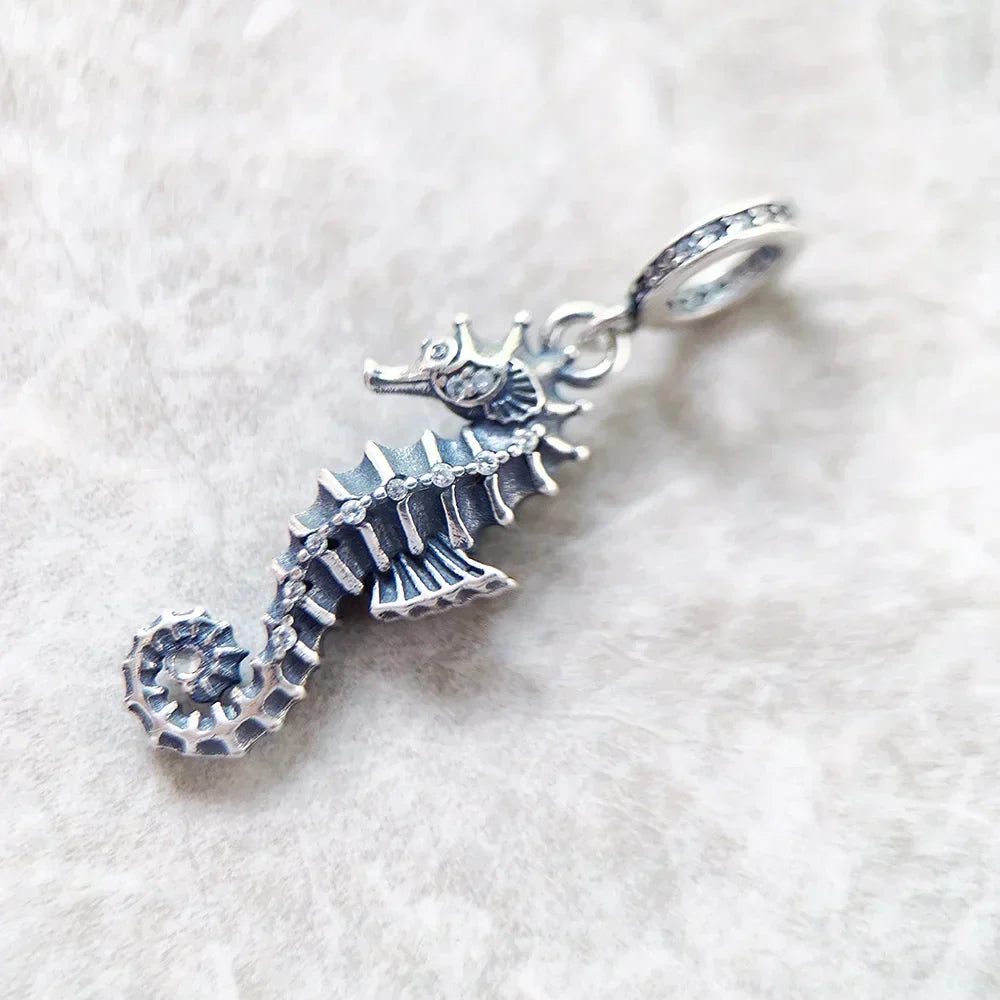 Charm Hippocampe en argent - Maison Perle
