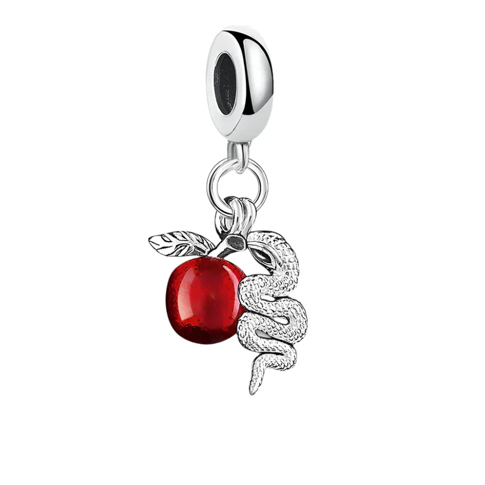 Charm Serpent dans une pomme - Maison Perle