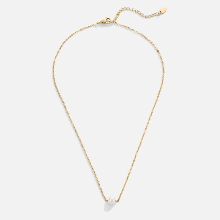 Collier Solitaire Gold Pearl