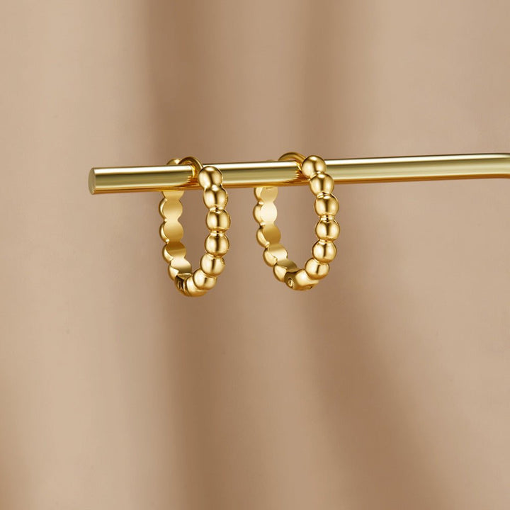 Boucles d’oreilles dorées Soraya à billes