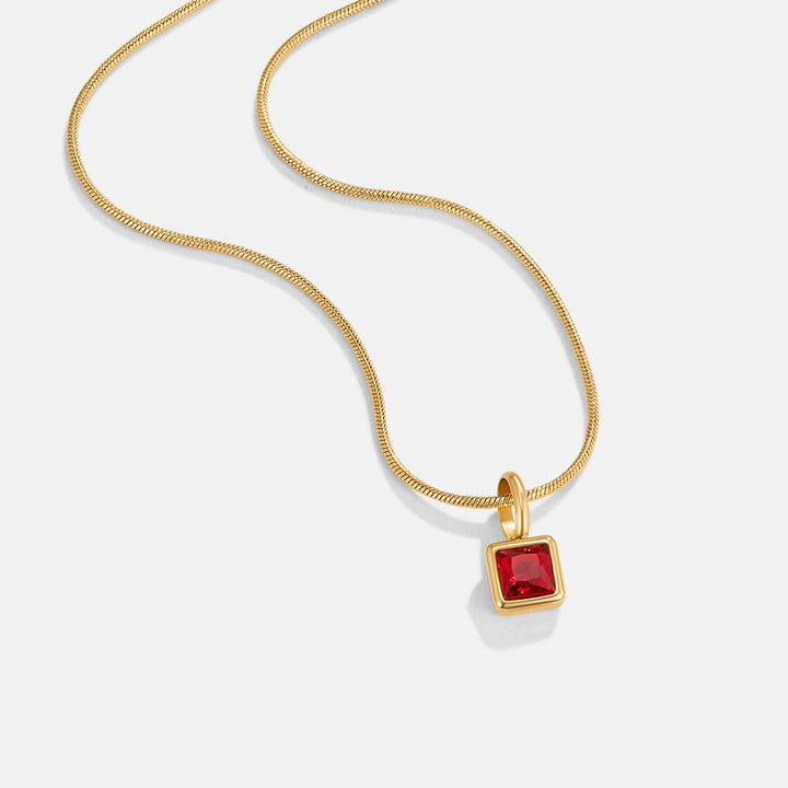 Štvorcový pendentif s narodeninovým pierreom