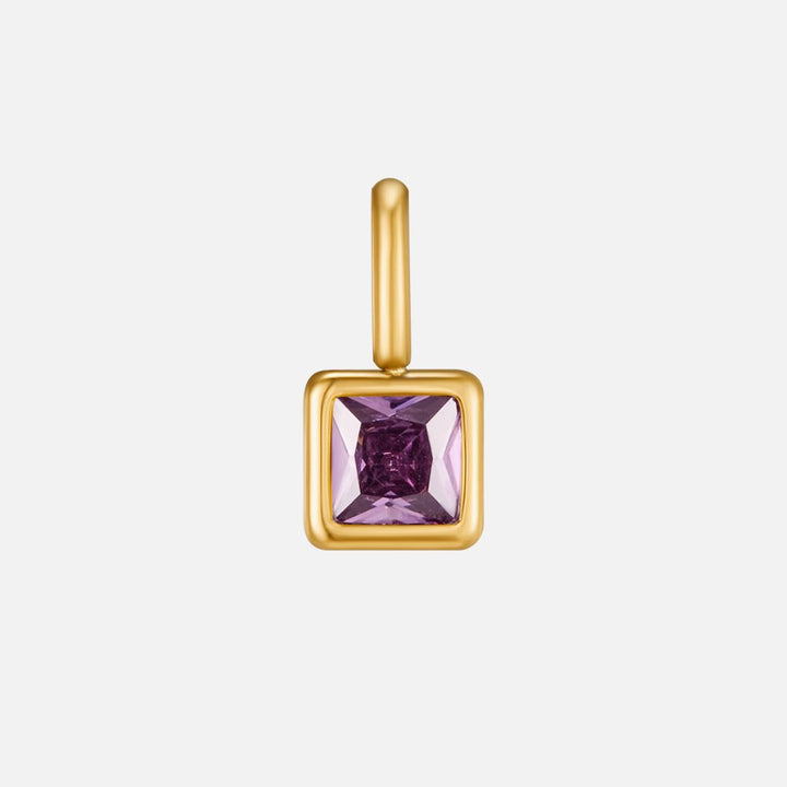 Štvorcový pendentif s narodeninovým pierreom
