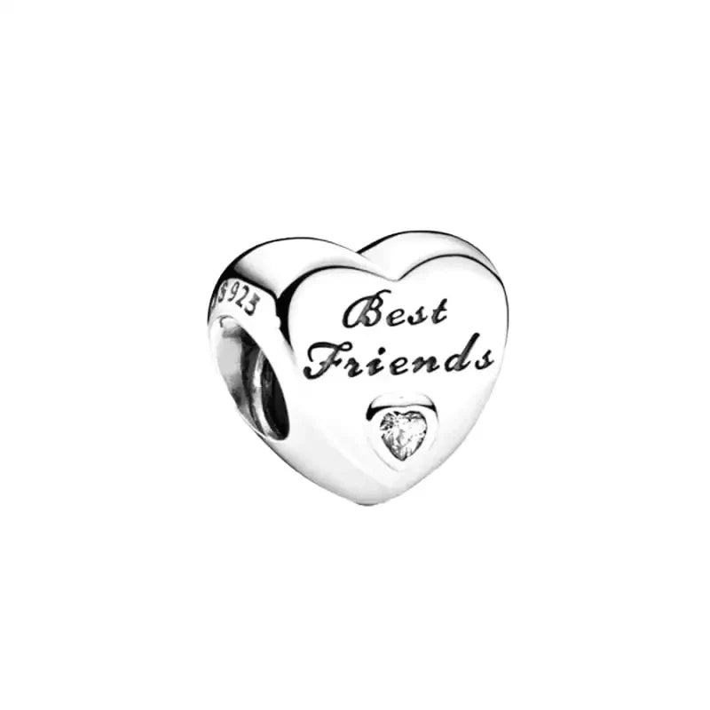 Charm en Argent pour Meilleure Amie – Maison Perle