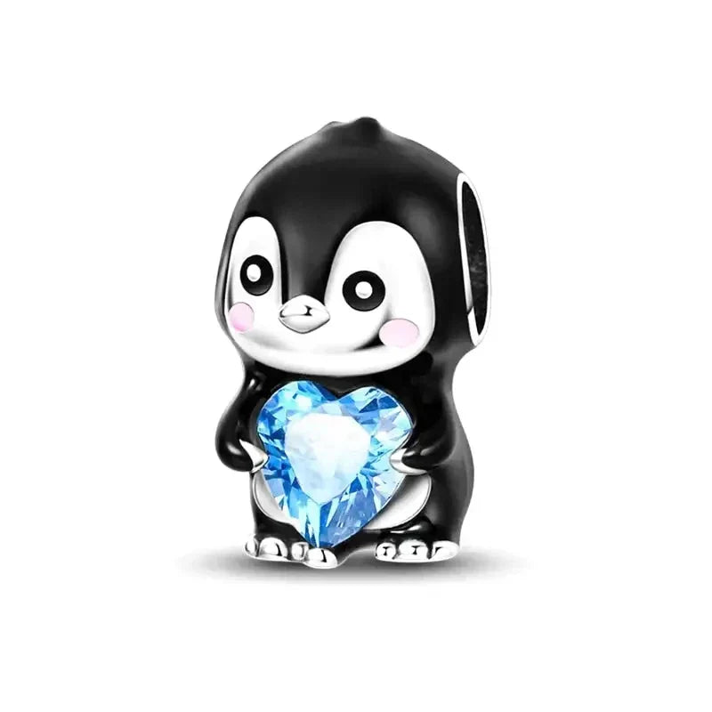 Charm Pingouin en argent - Maison Perle