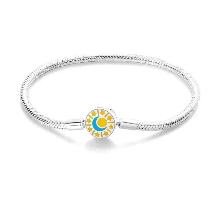 Bracelet avec Charms Soleil et Lune