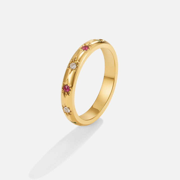 Bague Tali arc-en-ciel cristal