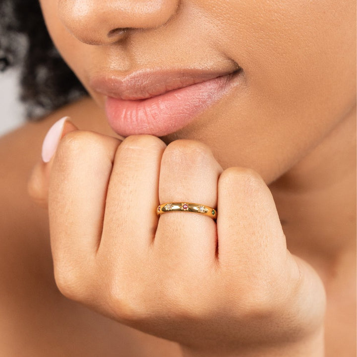 Bague Tali arc-en-ciel cristal