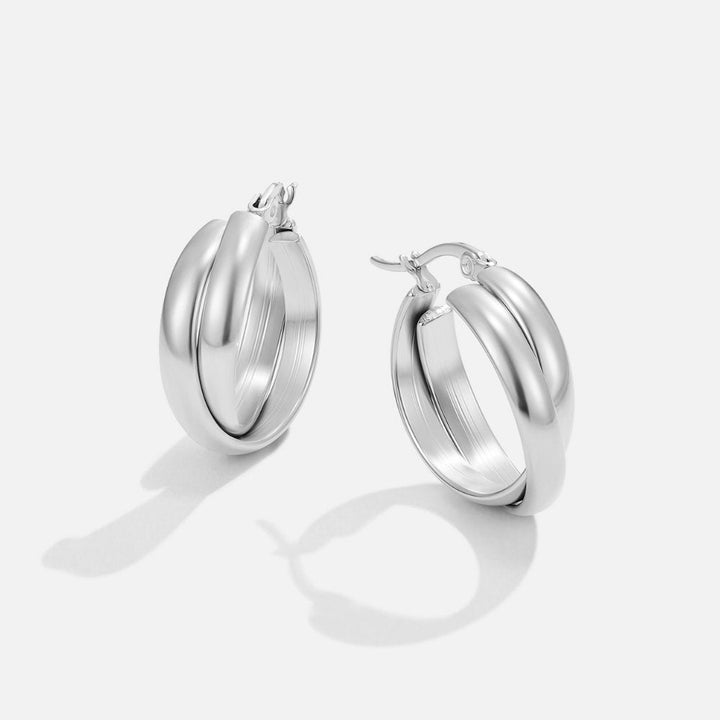 Boucles d’oreilles argentées Talia