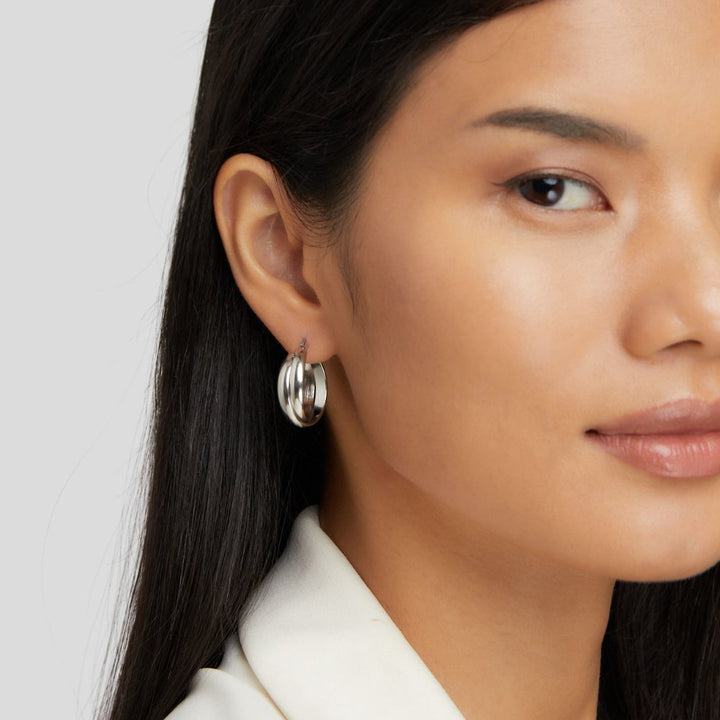Boucles d’oreilles argentées Talia