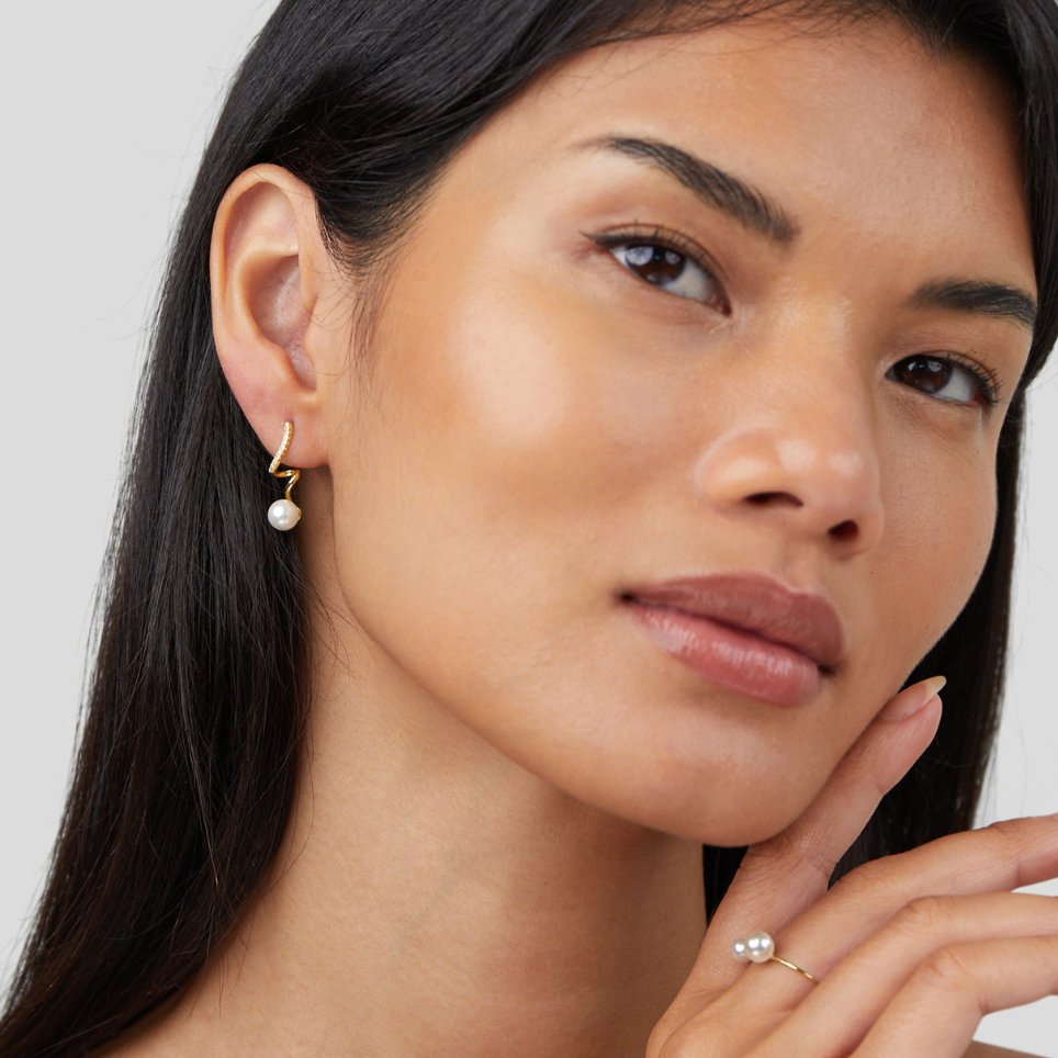 Boucles d’oreilles Tamara Pearl Wave