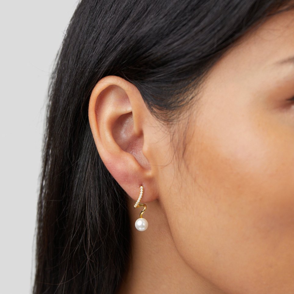 Boucles d’oreilles Tamara Pearl Wave