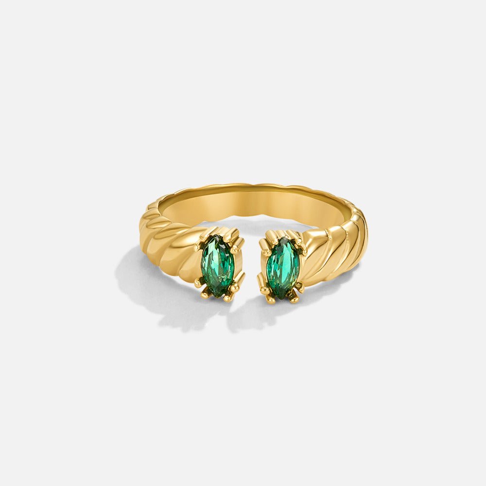 Bague Tara vintage émeraude