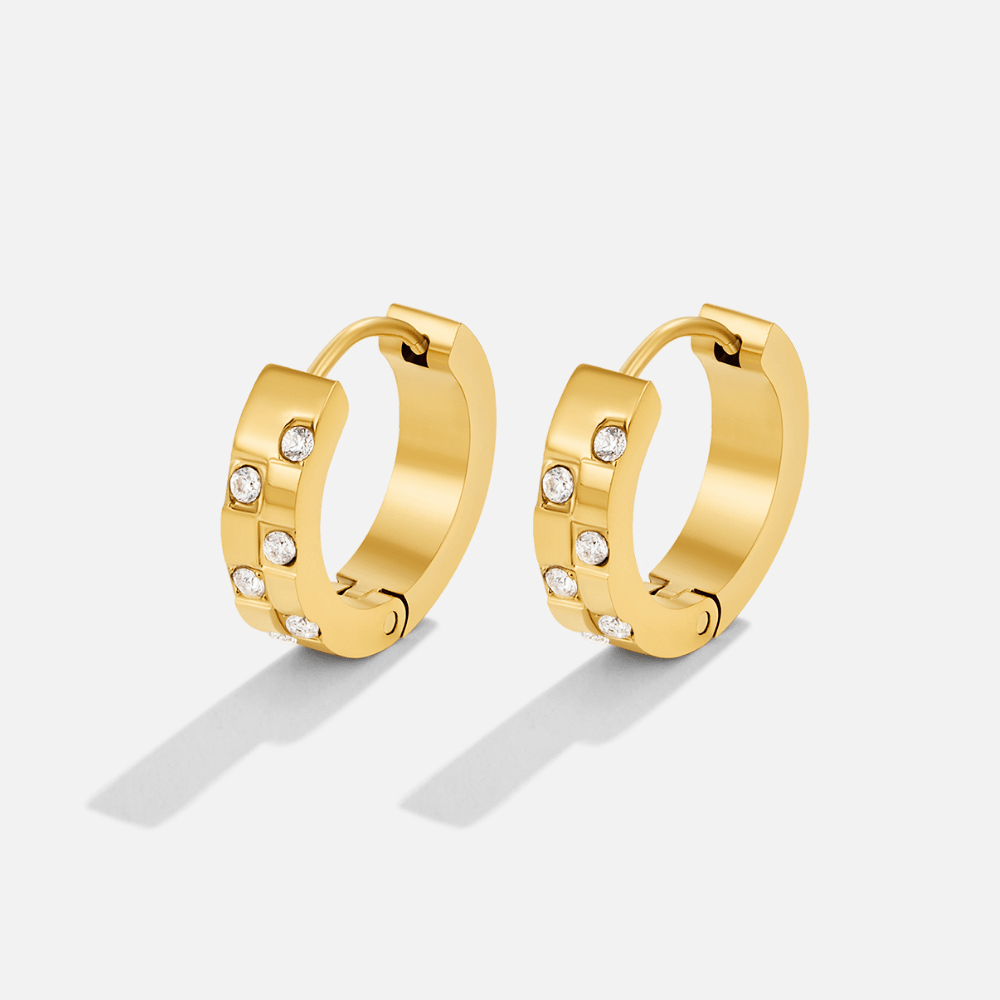 Boucles d’oreilles Tasha en cristal doré