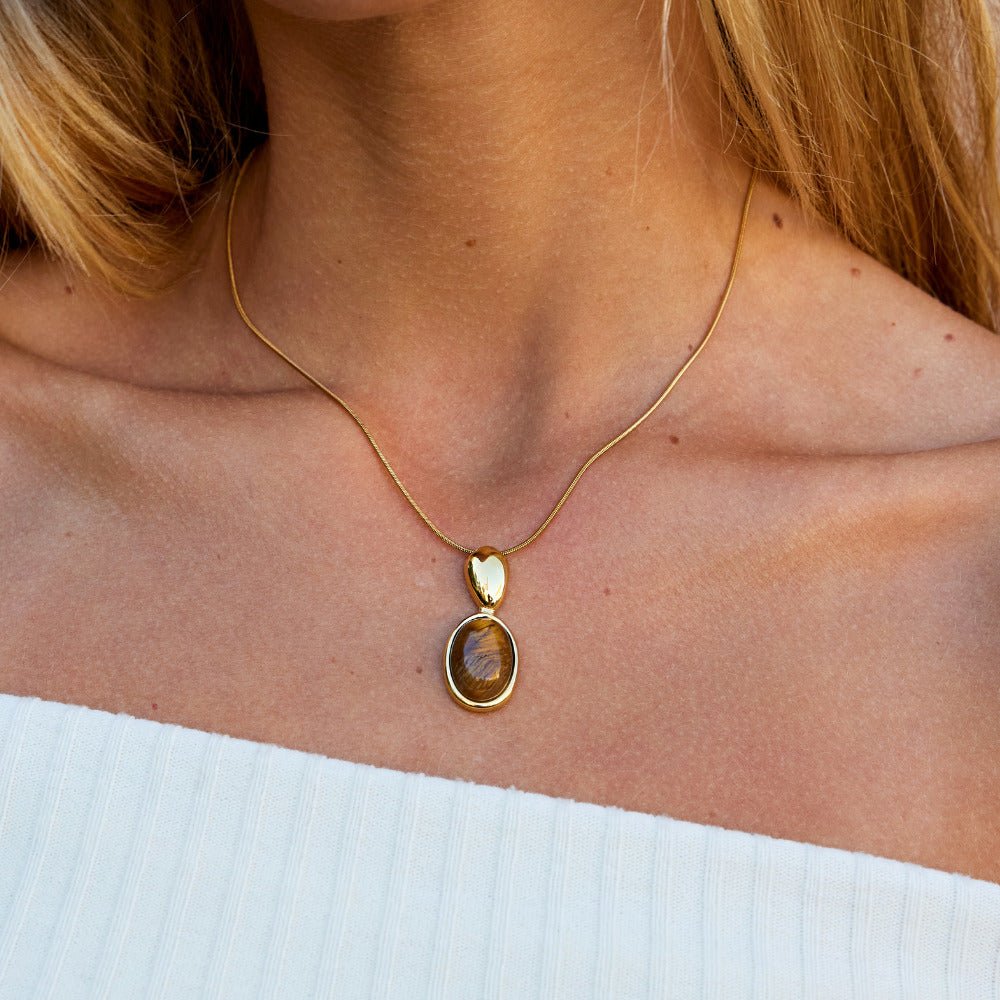 Collier en œil-de-tigre