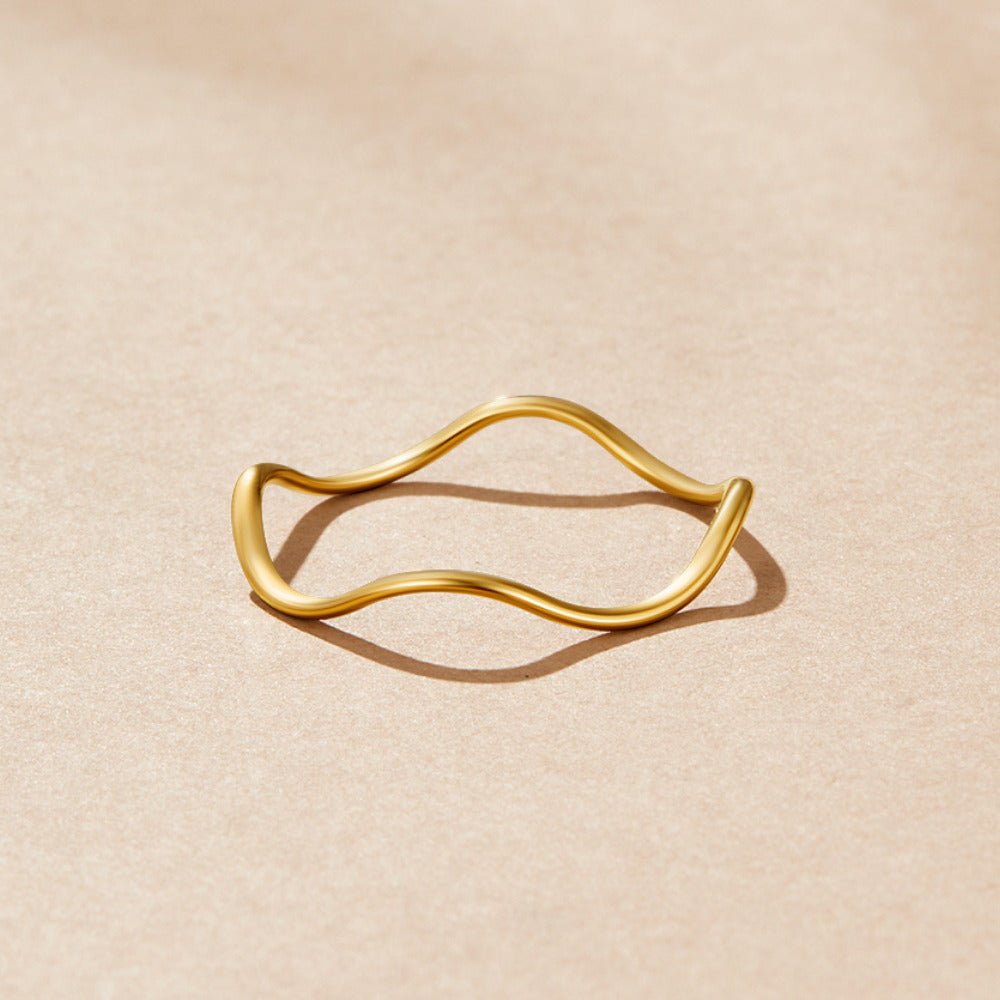 Bague dorée Tina