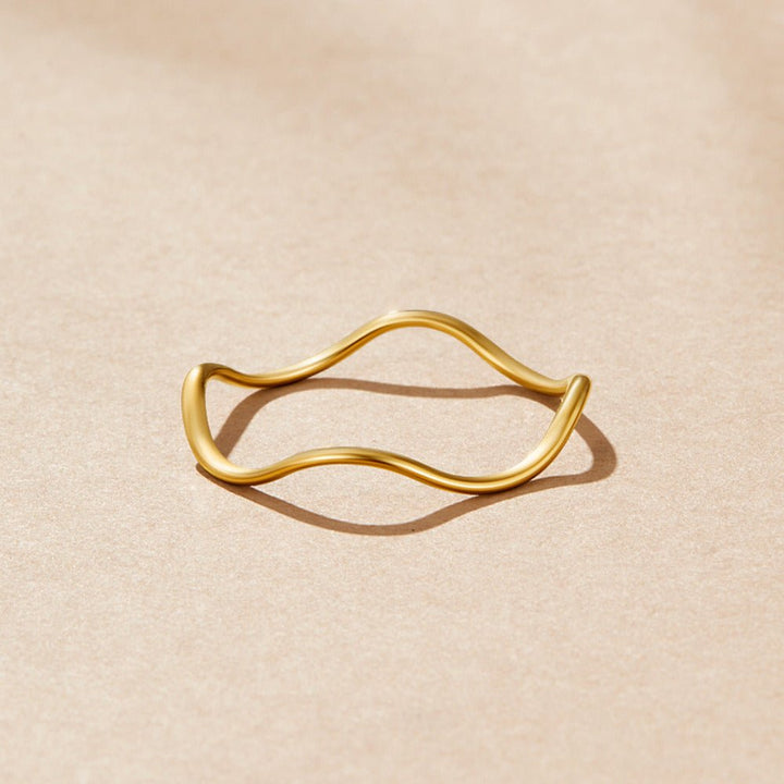 Bague dorée Tina