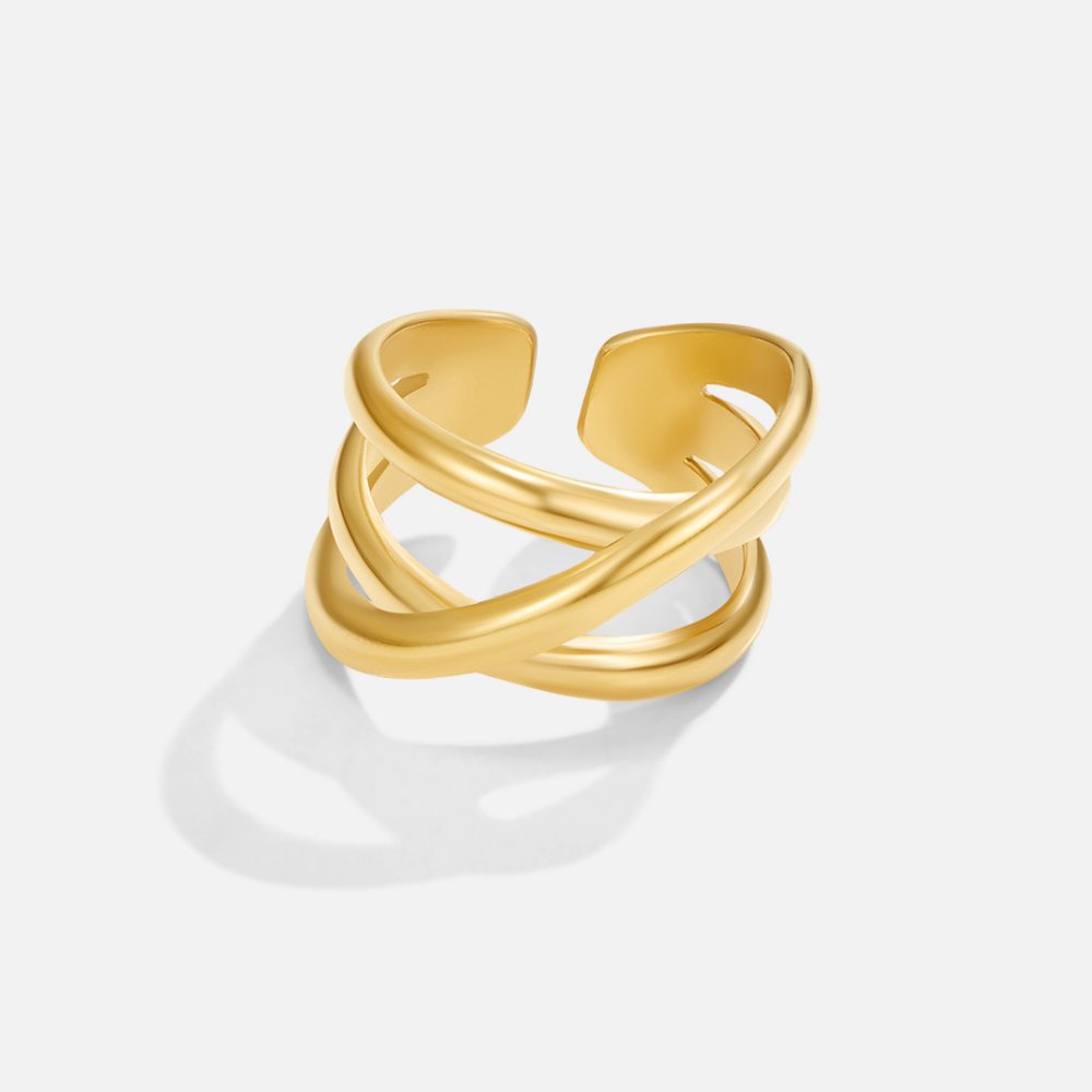 Bague dorée trinité