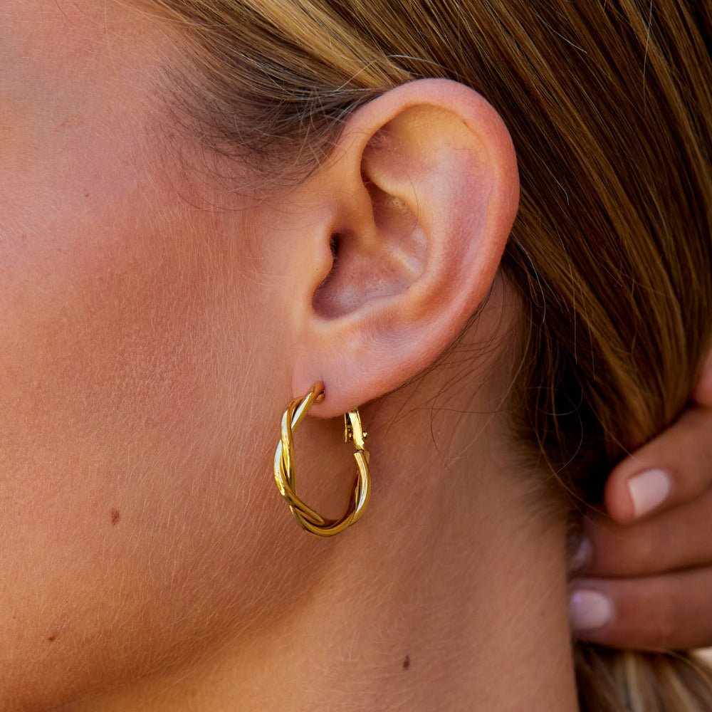 Boucles d’oreilles torsadées Celine