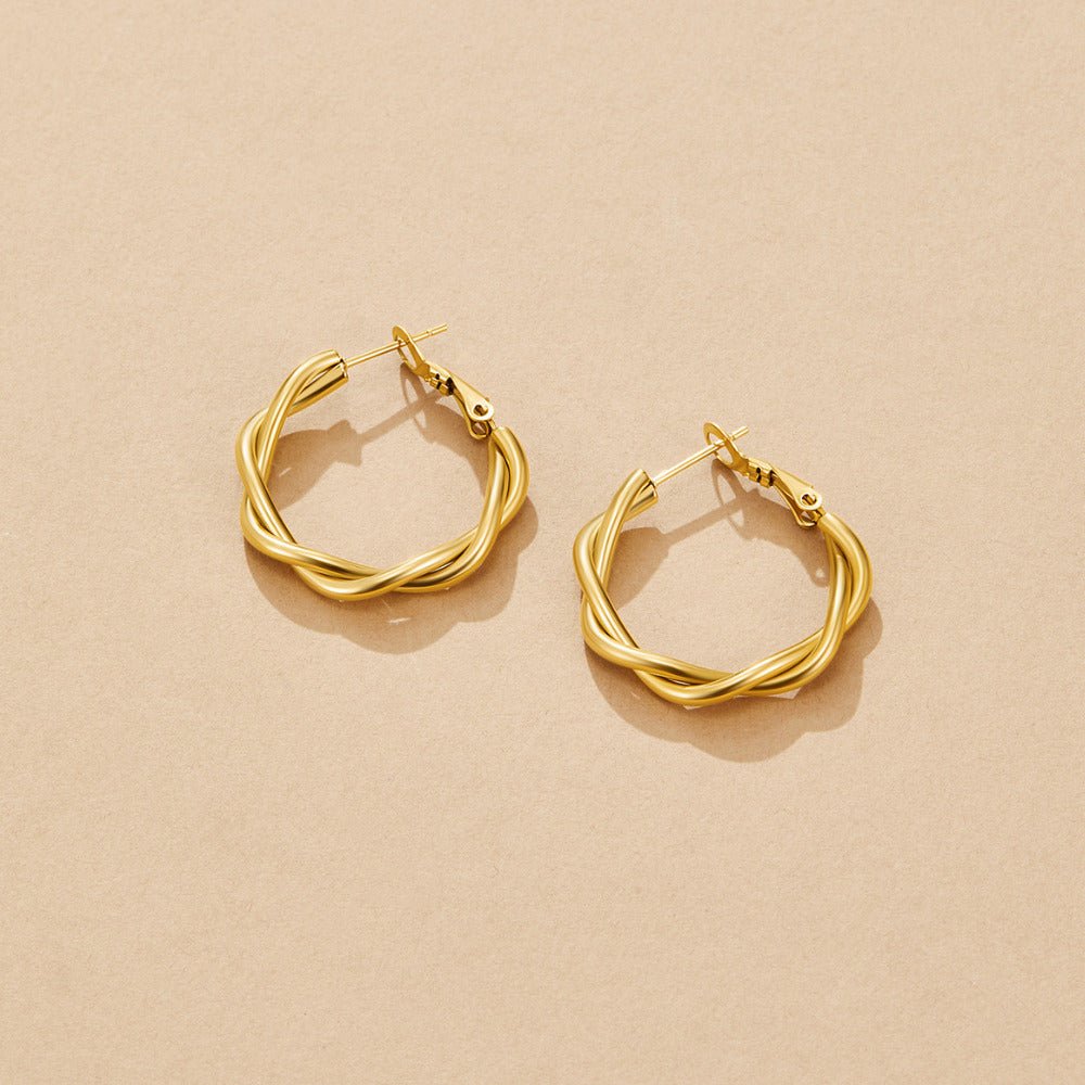 Boucles d’oreilles torsadées Celine