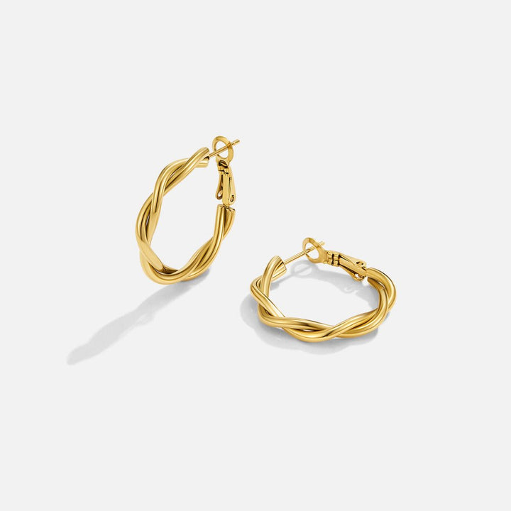 Boucles d’oreilles torsadées Celine