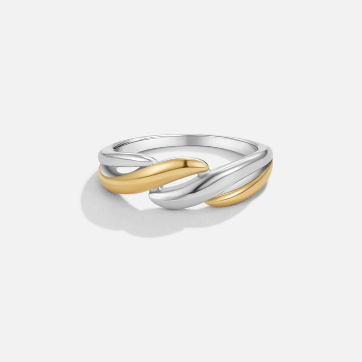 Bague torsadée Ella bicolore